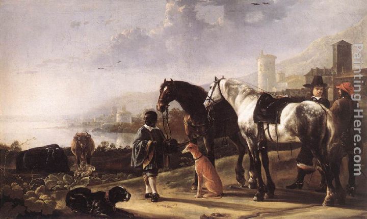 The Negro Page painting - Aelbert Cuyp The Negro Page art painting